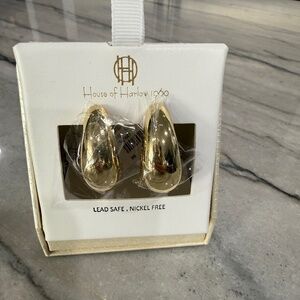 Never Worn House of Harlow Gold Plated Teardrop Earrings